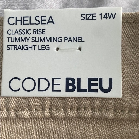 Code BleuJeans Warm Taupe Beige Chelsea Straight Leg Classic Rise Slimming Panel - Picture 6 of 8